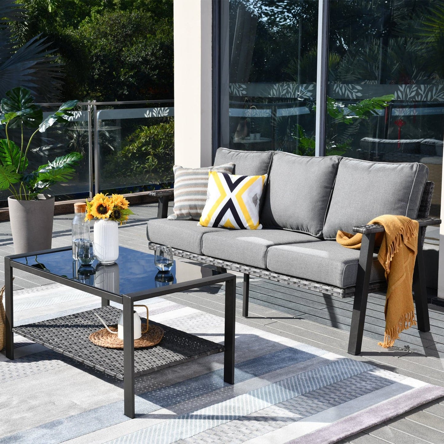 Xizzi Factory Direct Wholesale All Weather 2 Piece Bistro Set On Sale