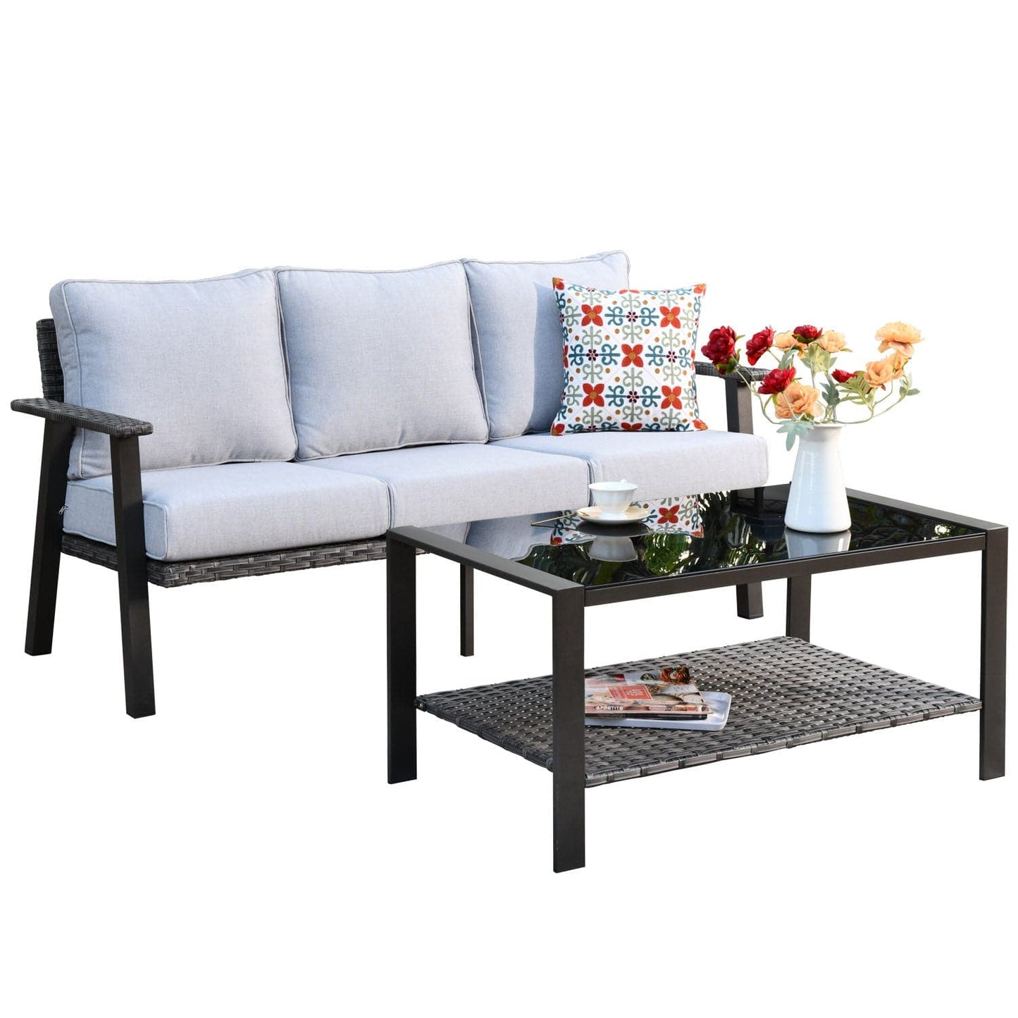 Xizzi Factory Direct Wholesale All Weather 2 Piece Bistro Set On Sale