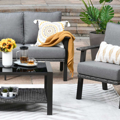 Xizzi Factory Direct Furniture patio 4 piece set Metal Bistro Set