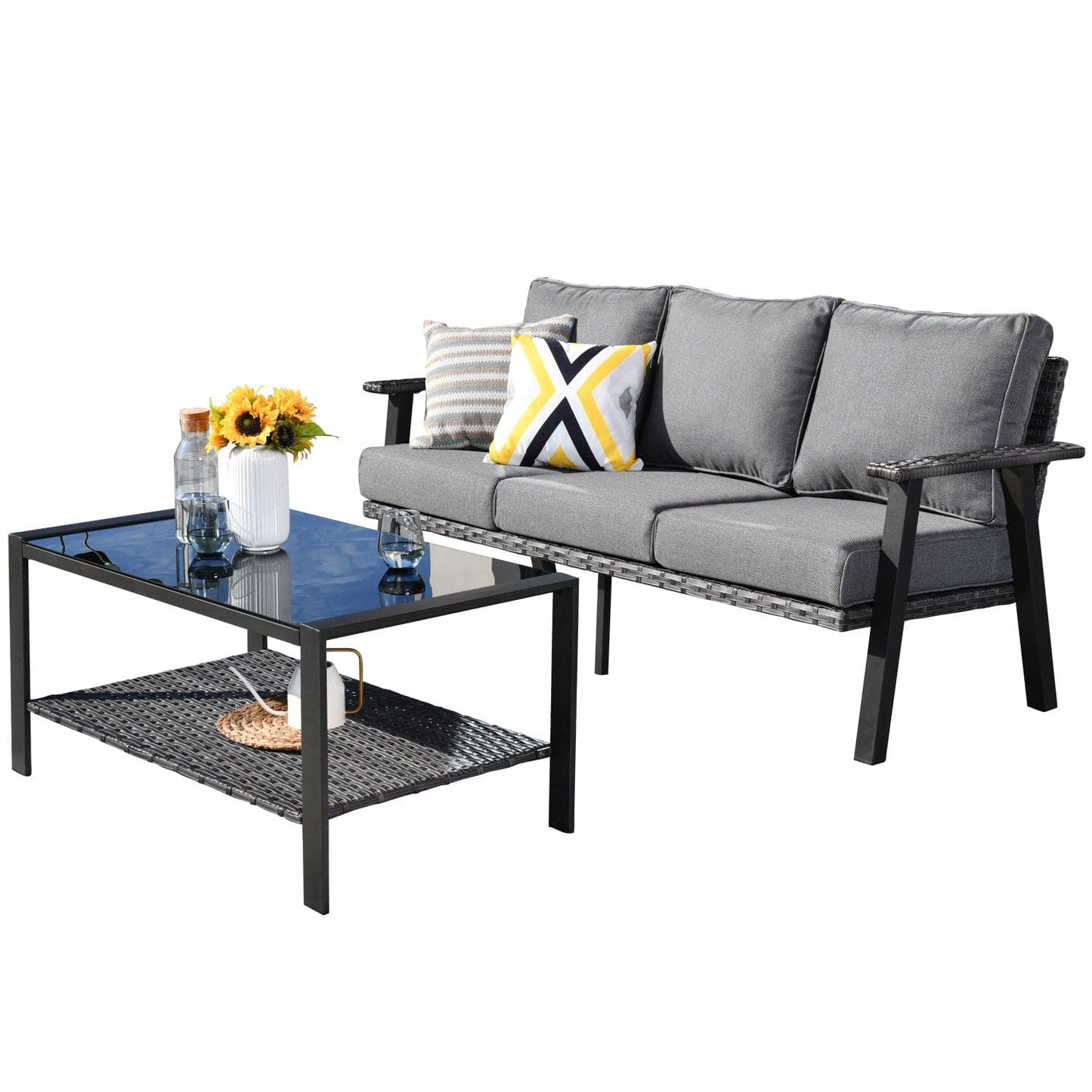 Xizzi Factory Direct Furniture patio 4 piece set Metal Bistro Set