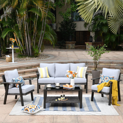 Xizzi Factory Direct Furniture patio 4 piece set Metal Bistro Set