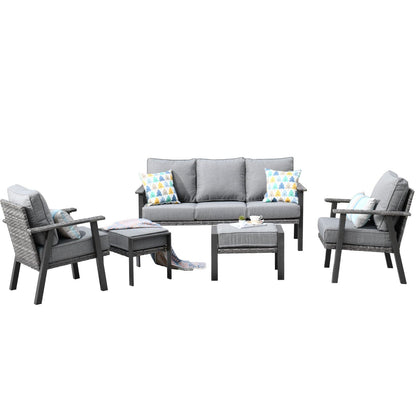 Xizzi Factory Direct Patio Furniture 5 Piece Outdoor Wicker Set Top Brand