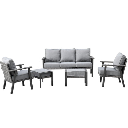 Xizzi Factory Direct Patio Furniture 5 Piece Outdoor Wicker Set Top Brand