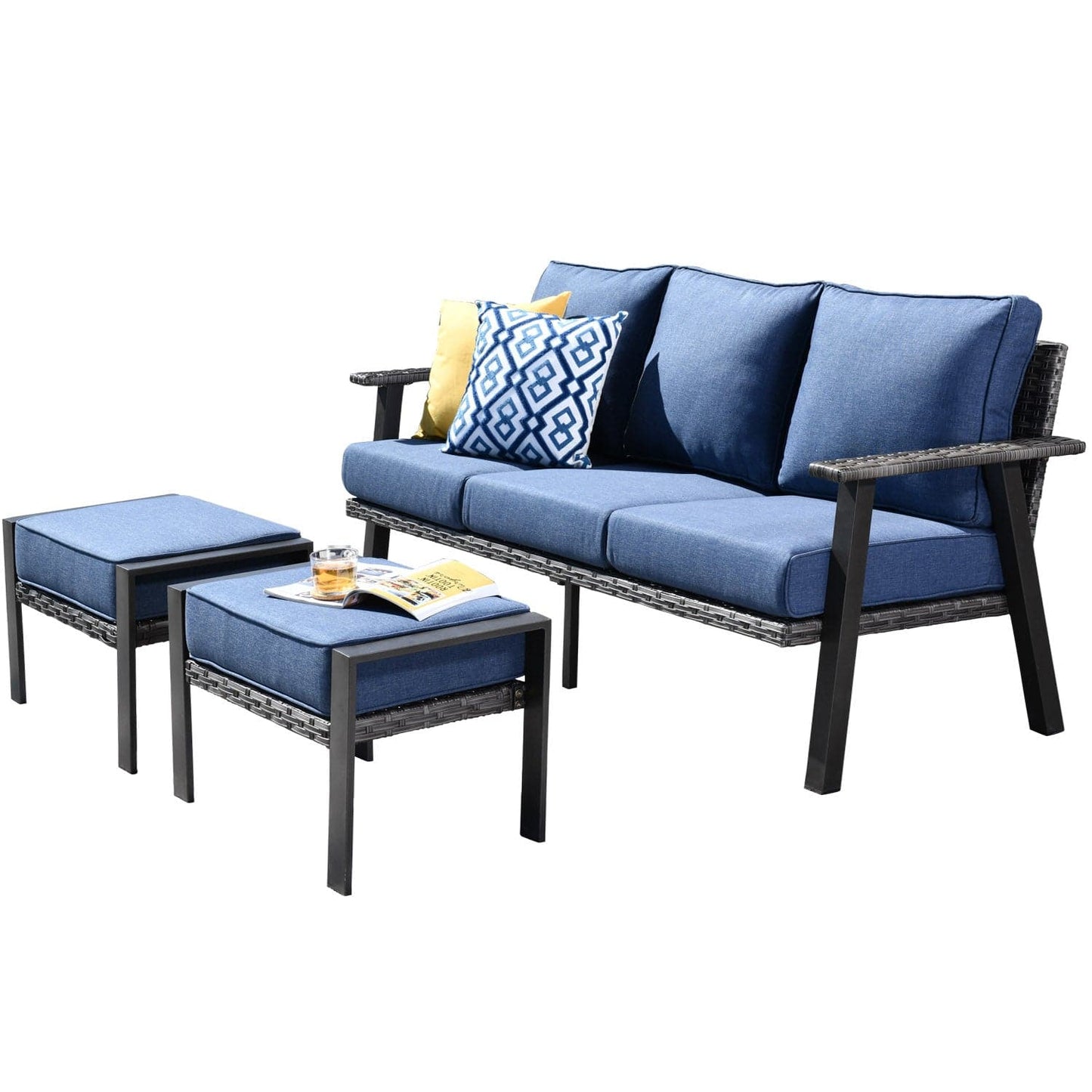 Xizzi Factory Direct Patio Furniture 5 Piece Outdoor Wicker Set Top Brand