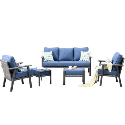 Xizzi Factory Direct Patio Furniture 5 Piece Outdoor Wicker Set Top Brand