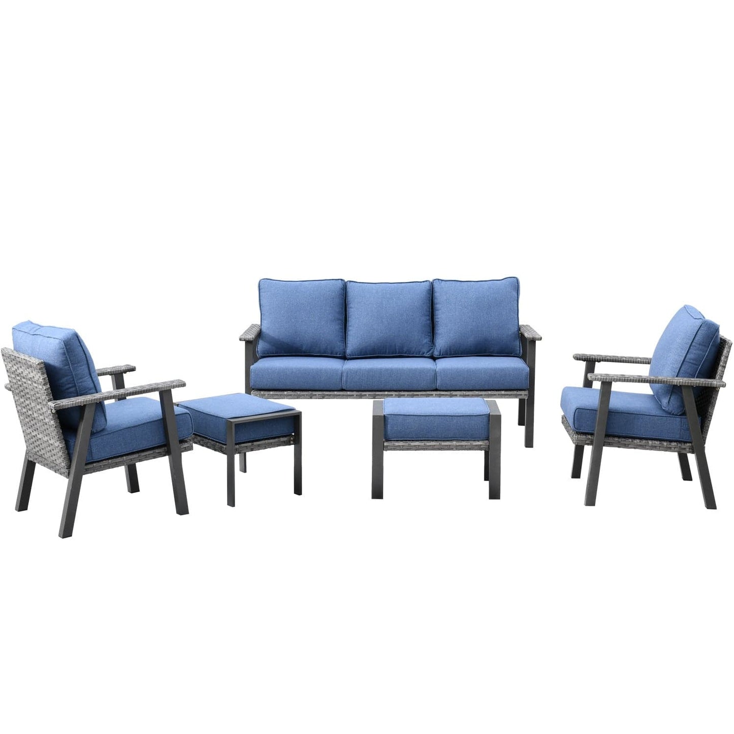 Xizzi Factory Direct Patio Furniture 5 Piece Outdoor Wicker Set Top Brand