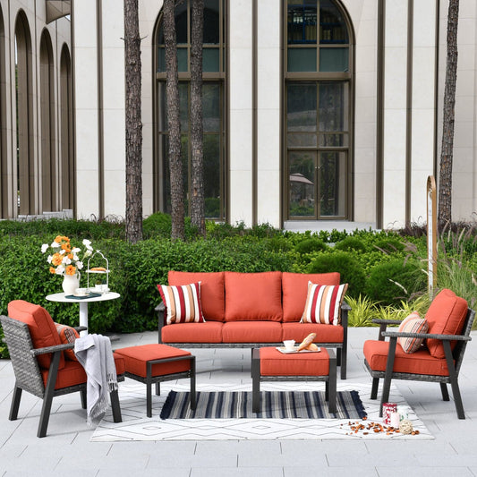 Xizzi Factory Direct Patio Furniture 5 Piece Outdoor Wicker Set Top Brand