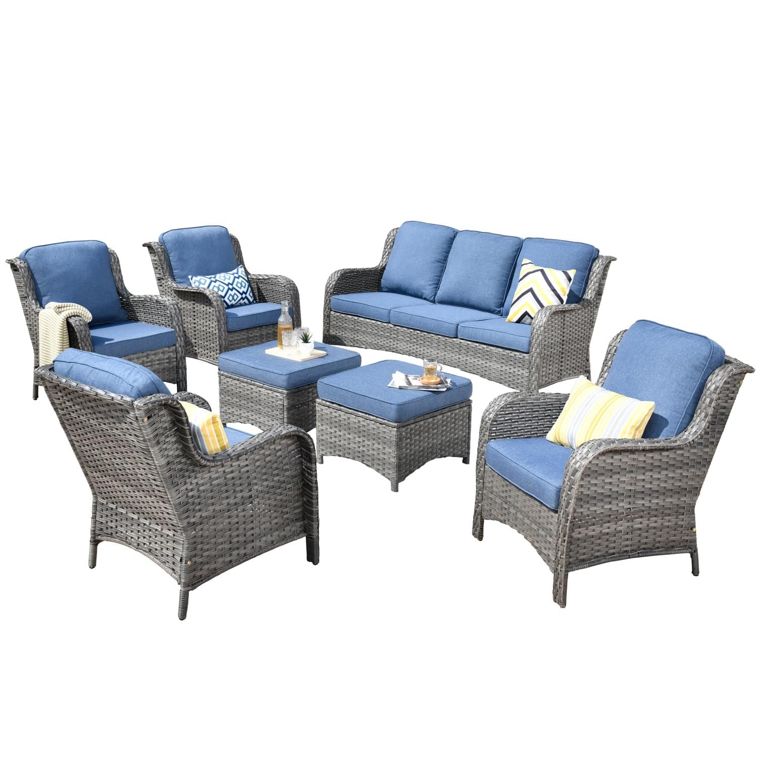 xiziz 7 piece patio set assemble instruction